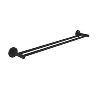 GROHE Porte-serviettes double QuickFix Start 412032430 – 654 mm, noir mat