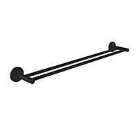 Grohe QuickFix Start - Porte-serviettes double, noir mat 412032430