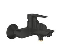 GROHE Start Edge - Mitigeur Bain/Douche Apparent avec Inverseur Automatique (Montage Mural, Cartouche Céramique 35 mm, Clapet Anti-Retour Intégré, Bec Bain avec Mousseur) Noir Mat, 241982431