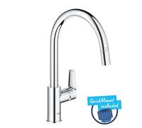 Grohe Start Edge - Mitigeur d’évier avec bec extractible, chrome 30550000