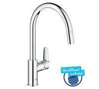 Grohe Start Edge - Mitigeur d’évier avec bec extractible, chrome 30551000