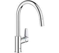 Grohe Start Edge - Mitigeur d’évier avec bec extractible, chrome 30551000