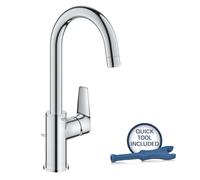 Grohe Start Edge - Mitigeur de lavabo avec bec rotatif et vidage, chrome 24201001