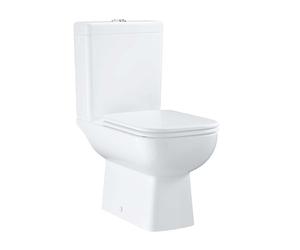 Grohe Start Edge - WC combi avec réservoir et abattant Softclose, Rimless, blanc alpin 39814000