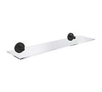 GROHE Tablette porte-savon Start 53 cm en verre – fixations cachées, noir mat (G412022430)