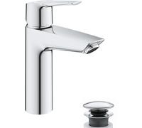 Grohe QuickFix Start mitigeur lavabo 23746002 chromé , position médiane froid, taille M, push open