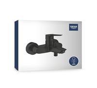 GROHE Start Mitigeur Monocommande Bain/Douche, Montage Mural Apparent, Inverseur Automatique 2 Sorties, Noir Mat, 322782432