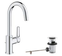 Mitigeur monocommande lavabo GROHE QUICKFIX Start - Taille L - chromé - 24203002