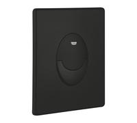 GROHE Start Plaque de Commande, Double Touche Interrompable, Economie d'Eau, Montage Vertical, ABS, Noir Mat, 389642430