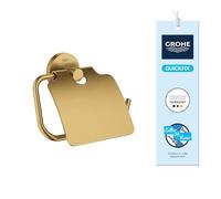 GROHE Porte-papier Start – Métal, fixation murale cachée, 167×119 mm, Gold brossé