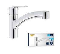Grohe QuickFix Start - Mitigeur d'évier avec douchette extractible, chrome 1012400000