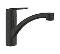 GROHE Mitigeur monocommande évier Start - Bec bas, rotation 140°, mousseur avec fente, noir mat
