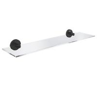 GROHE Tablette porte-savon Start 53 cm en verre – fixations cachées, noir mat (G412022430)