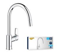 GROHE Mitigeur de cuisine sur pied Start Loop - Bec extractible pivotant - Chrome 30556000