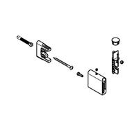 Grohe - Support de barre de douche, Hard Graphite brossé 48425AL0