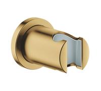 GROHE Support de douchette Rainshower 27074GN0, Cool Sunrise brossé, rosace ronde, non réglable
