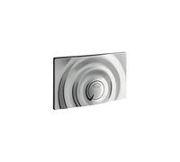 GROHE Surf G, plaque de commande WC, double touche (2 volumes) | Plaque de commande pour réservoirs encastrés, montage facile, surface facile à entretenir (chrome, 37859000)