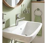GROHE QUICKFIX - Swift 2023, mitigeur lavabo, sécurité enfant, bonde Clic-Clac, Taille M,Economie d'eau, outil de montage fourni, Chromé, 24327001
