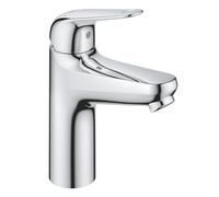 GROHE Mitigeur lavabo Swift 24329001 – Monocommande StarLight Chrome, Ouverture eau froide