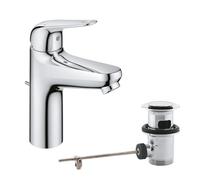 Mitigeur monocommande lavabo - GROHE Swift - 24325001 - Chromé - Taille M - Economie d'eau
