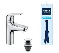 Grohe Swift - Robinet de lavabo avec vidage à poussoir, avec sécurité enfant, chrome