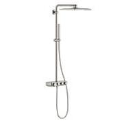 Grohe système de douche 26508DC0 supersteel, avec thermostat AP, bras de douche pivotante