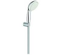 Grohe Tempesta 100 ensemble de bain 26164001 chromé , avec support de douche mural, 2 types de jets