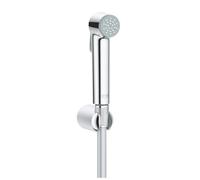 GROHE Tempesta-F, set mural Trigger Spray, 1 jet, avec barre de douche | Poignée Trigger Spray pour jet continu par simple pression, TwistFree sans torsion du flexible (chrome, 26353000)