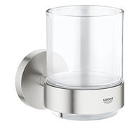 GROHE Verre en Cristal avec Support Essentials 40447Dc1 (Import Allemagne), Chrome
