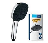 GROHE Pommeau de douche Vitalio Comfort 110 26092001 – 3 jets, économie d'eau, chromé