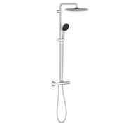 GROHE Ensemble de douche mural Vitalio Comfort 250 - Tête 25x25 cm, 2 jets - Chrome 26696001