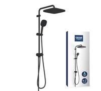 Grohe Vitalio Comfort - Set de douche sans mitigeur, 25x25 cm, 2 jets, noir mat 266982431