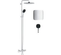 Grohe Vitalio Comfort - Set de douche avec thermostat de bain, 25x25 cm, 2 jets, chrome 26984001