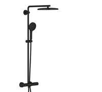 GROHE Vitalio Joy+ 280 Système de Douche Thermostatique, Noir Mat, 1142242430