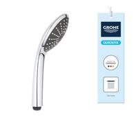GROHE Vitalio Joy, douchette 1 type de jet, jet pluie comme une pluie d'été | Jet Rain pour une douche douce, buses anticalcaire SpeedClean, poignée froide grâce à Inner WaterGuide (chrome, 27315000)