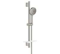 GROHE Vitalio Joy Ensemble barre de douche - 60cm - douchette ronde - 3 types de jets - supersteel brossé (acier inoxydable) 134866DC00