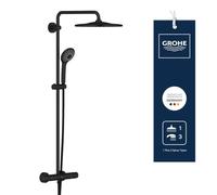 Grohe Vitalio Système 310 Système de douche avec mitigeur thermostatique, 264002431, Couleur: Noir mat