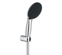 GROHE Vitalio Start 110, Ensemble de Douche avec Douchette Ronde 2 jets, Support de Douche Mural Universel, Flexible 1,75m, Economie d'Eau, A coller avec GROHE QuickGlue ou à visser, Chromé, 27950001