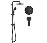 GROHE Système de douche Vitalio Start 250 Flex avec inverseur, économie d'eau – Noir mat