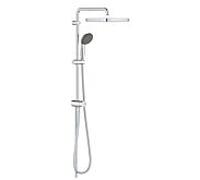 Grohe Vitalio Start System 250 Cube Flex système de douche 266797431 carré, avec inverseur pour montage mural, noir mat