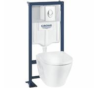 Pack WC suspendu sans bride GROHE SOLIDO OEM CERAMIC BUNDLE - murs porteurs ou non porteurs
