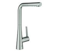 Grohe Zedra mitigeur d'évier 32553DC2 supersteel, double douche extractible