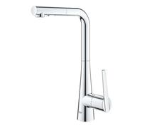 Grohe Zedra - Mitigeur d'évier avec douchette extractible, SmartControl, chrome 32553002