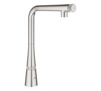 Grohe Zedra SmartControl - Mitigeur d'évier avec douchette extractible, SmartControl, supersteel 31593DC2