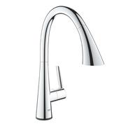 Grohe ZedraTouch - Mitigeur électronique d'évier avec douchette extractible, chrome 30219002
