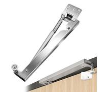 Groom Fermeture Porte, Ferme-Porte Automatique, Ferme-Portes Hydraulique Automatique pour Portes Coulissantes - Modèle En Acier Inoxydable Avec Butée À Gauche - Fixation À Plusieurs Trous