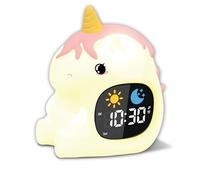 groov e Réveil Cuties avec veilleuse LED, Bruit Blanc et entraînement au Sommeil - Licorne Arc-en-Ciel