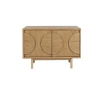 GROOVE - Buffet chêne avec 2 portes L82 Marron