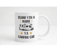 Groovy crea Cadeau homme camping car - Quand yen a marre ya camping car - Idée cadeau camping cariste pour anniversaire noël - Cadeau papa fête des pères papy retraite