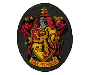 Groovy UK Harry Potter Gryfindor Shield Tapis d'intérieur 80 cm x 100 cm Noir/Bordeaux/Jaune